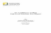 Air Conditioner Stalling Solutions Test Report Stalling Unit Level Solutions... · SCE tested 10 residential air conditioning units to ... The most viable solution to the air conditioner