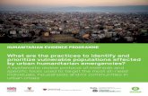 Humanitarian Evidence Programme - Tuftsfic.tufts.edu/assets/OX-HEP-Urban-Print.pdf · This is report commissioned by the Humanitarian Evidence Programme, ... 2.1 User involvement