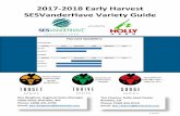 2017-2018 Early Harvest SESVanderHave Variety Guidehollyseed.com/wp-content/uploads/SV-2017-2018-Early-Harvest... · 2017-2018 Early Harvest SESVanderHave Variety Guide ... 0 Data
