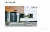 Doors - rationel.co.uk€¦ · doors These are available as inward or ... turning the handle down in any given position. ... 3 7 12 2 6 1 5 9 4 8 Entrance door
