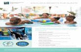 EXCLUSIVE BENEFITS FOR GUESTS - Hilton Hotels …€¦ · EXCLUSIVE BENEFITS FOR GUESTS ... Front-of-the-line access to SeaWorld’s best rides • FREE RESCUE TOUR* ... Universal
