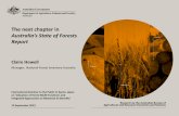 The next chapter in Australia’s State of Forests Report · Australia’s State of the Forests Report ... ITTO, Forest Europe, ... ABARES Powerpoint PowerPoint Presentation Template
