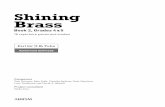 Shining Brass, Book 2 (Grades 4&5), Bass clef B flat Tuba … · Shining Brass Book 2, Grades 4 & 5 18 repertoire pieces and studies Part for ) B- Tuba Composers Tom Davoren, John