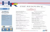 THE RESOURCE - Jayhawk Chapter · Conference 1 President’s ... Email diversity@jayhawkshrm.org ... Page 2 THE RESOURCE JAYHAWK SHRM - Our Responsibilities of being a Local Affiliate