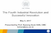The Fourth Industrial Revolution and Successful Innovation Seok... · The Fourth Industrial Revolution and Successful Innovation May 5, 2017 Presented by Prof. Kyeong Seok HAN, CMC