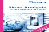 Sieve Analysis - mep.net.au · Sieve Analysis Taking a close look at quality Table for Test Sieves An expert guide to particle size analysis