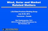 Wind, Solar and Market Related Matters - IEEEewh.ieee.org/cmte/pes/rrpa/RRPA_files/LBP20130711/20130725 LOLE… · Wind, Solar and Market Related Matters LOLE Best Practices Working