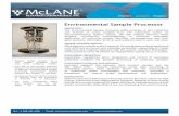 Environmental Sample Processor - McLane Labsmclanelabs.com/wp-content/uploads/McLane-ESP-Datasheet.pdf · The Environmental Sample Processor (ESP) provides in situ collection and