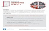 COHESIVE CREATE CLARITY LEADERSHIP … Reinforce... · Discipline 4: REINFORCE CLARITY For an organization to be healthy, organizational clarity (the six critical questions) must