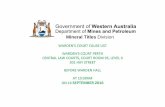 Mineral Titles Division - dmp.wa.gov.au · 17 469203 Mount Gibson Mining Ltd E70/4722 Thousand Island Resources Pty Ltd ... 462659 Banjima NTC L45/383 Mulga Downs Iron Ore Pty Ltd