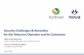 Security Challenges & Remedies for the Telecoms … · IP Engineering Manager March 2015 Security Challenges & Remedies for the Telecoms Operator and its Customers . ... Use a runbook