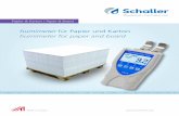 humimeter für Papier und Karton humimeter for paper … · ers with long-time stable sensor technology ... Our test laboratory conforms to the requirements of the globally valid