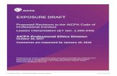 EXPOSURE DRAFT - AICPA · This exposure draft contains an ... The proposed revision addresses all leases between covered members and attest clients except automobile leases with ...