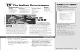 S 1 The Italian Renaissance - Fulton Independent School CH 1.pdf · 1 The Italian Renaissance ... make to the Renaissance? How did one man’s vision turn a ... did society and cities