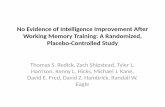 No Evidence of Intelligence Improvement After …melaniestefan.net/Working_memory_training.pdf · No Evidence of Intelligence Improvement After Working Memory Training: A Randomized,