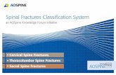 Spinal Fractures Classification System - spinetr.com · Spinal Fractures Classification System an AOSpine Knowledge Forum initiative. Cervical Spine Fractures Thoracolumbar Spine