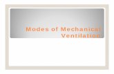 Modes of Mechanical Ventilation - mc.vanderbilt.edu · Mechanical Ventilation A longer inspiratory time will allow the patient to obtain a full tidal volume with each breath. If the