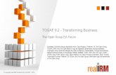 TOGAF 9.2 - Transforming Business · “Version 9.1 of the TOGAF standard is as widely adopted as it has become because it is, essentially, fit for purpose. However, more detail on