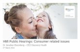 HMI Public Hearings: Consumer related issues - … · HMI Public Hearings: Consumer related issues ... medical schemes through contracts which fully align its ... Discovery Health
