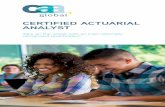 CERTIFIED ACTUARIAL ANALYST - caa-www … · 2 Get ready to take on the world as a Certified Actuarial Analyst (CAA), an internationally recognised professional qualification from
