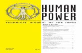 Human Power, issue #51 - IHPVA · Number 51 Tiresome, ... Bicycle stability after front-tire deflation. ... Human Power Number 51, Fall 2001 ...