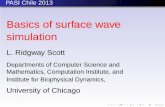 Basics of surface wave simulation - Boston University · Basics of surface wave simulation ... whereas tsunami propagation (in deep water, at ... creating traveling waves that have