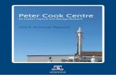 Peter Cook Centre · 2014 Annual Report. 2 Director’ eport. 3 Professor Geoff Stevens was filmed for ... Dr Andrew Lee Dr Josephine Lim Dr Kathryn Mumford Dr Nathan Nicholas