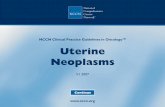 Practice Guidelines in Oncology - spitalmures.ro · Continue NCCN Clinical Practice Guidelines in Oncology™ Uterine Neoplasms V.1.2007
