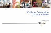 Whirlpool Corporation Q2 2008 Reviewlibrary.corporate-ir.net/library/97/971/97140/items/301302/Internet... · 1414 Whirlpool Confidential Europe Q2 Results • Industry demand down