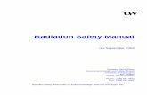 Radiation Safety Manual - University of Washington · UW Radiation Safety Manual rev September 2003 Radiation Safety Office Environmental Health and Safety (EH&S) University of Washington