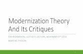 Modernization Theory group work - Environmental … Theory_group work and... · Modernization+Theory+ And+Its+Critiques ... ,Which,of,the,following,statements,on,Modernization,Theory,is,correct?