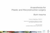 Anaesthesia for burns - AQUA for burns.pdf · Anaesthesia for Plastic and Reconstructive surgery Burn trauma Francois Stapelberg, FANZCA Department of Anaesthesia, Middlemore Hospital