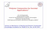 “Polymer Composites for Societal Applications” on mechanics... · Symmetric & Balanced Composite laminates Quasi-isotropic Laminate using Uni-directional ... Constant speed propeller