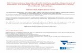 2017 International Specialised Skills Institute and the ... · 2017 International Specialised Skills Institute and the Department of Education and Training (Victoria) ... The Department