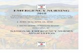 EMERGENCY NURSING 2018 - nena.ca · Assessment, Documentation Tips, Red Flags Best Practices for acute wound care at triage, cleansing, irrigation, pain management, debridement