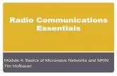 Radio Communications Essentials - Homeland Planning · Radio Communications Essentials Basics of Networking Microwave Radio Network NRIN Project Sustainability Summary Questions