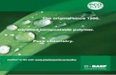 Request of brochures: BASF SE ... - BASF Plastics Portalen_GB/function/... · Certified compostable polymer. Request of brochures: BASF SE ... After 24 hours, the number of Daphnia