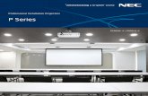 P Series - NEC Display Solutions · MultiPresenter is application software that lets you display your device’s screen (PC, tablet, smart phone, etc.) on the receiver projectors