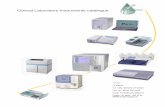 Clinical Laboratory Instruments catalogue - … · Clinical Laboratory Instruments catalogue ... auto/manual rinse, low carryover ... RT-7600 Auto Hematology Analyzer Features: