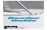 Bender Guide - Test Equipment Depot: Test & … · Your IDEAL Bender has engineered features which include: 1.Arrow To be used with stub, offset and outer marks of saddle bends.