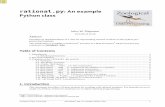 rational.py: An example Python class - New Mexico …infohost.nmt.edu/~shipman/soft/rational/rational.pdf · rational.py: An example Python class John W. Shipman 2013-08-29 20:18