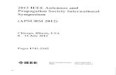 Propagation Society Symposium (APSURSI2012) - GBV · Hoorfar2, Q. H. Liu1 ... 461.6 Llnear-to-Circular Polarization Transformer ... 464.4 TheEffects ofModifiedBuildingPropagationon