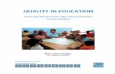 QUALITY IN EDUCATION - Globalt Fokusglobaltfokus.dk/images/.../Quality_in_Education_-_Four_Case_Studies... · education and professional development: a literature review. ... a rural