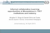 Informal collaborative Learning · Informal collaborative Learning ... The ambivalence between formal and informal learning prevails while ... saturation and theorizing the actual