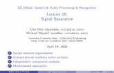 Lecture 10: Signal Separation - ee.columbia.edudpwe/e6820/lectures/L10-sigsep.pdf · 2 Computational auditory scene analysis 3 Independent component analysis 4 Model-based separation