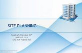 SITE PLANNING - WordPress.com · 06/04/2017 · •Through site planning, a site is made suitable for building ... Kevin Lynch outlines an eight-stage site planning cycle that includes