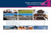High performance Improving the sector 4 · Creating opportunities 2015 High performance – Improving ... measuring employee engagement ... level can drive broader organisational