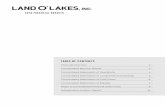 2016 FINANCIAL RESULTS - Land O'Lakes · 2 LAND O’LAKES, INC. FINANCIAL OVERVIEW SALES AND EARNINGS Net Sales for Land O’Lakes in 2016 were $13.2 billion, compared with $13.0