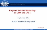Regional Seminar/Workshop on CMA and SAST 7 - ICAO Electronic... · Regional Seminar/Workshop on CMA and SAST ... 2.1 Safety requirements for service providers SMS . ... communication