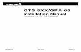 GTS 8XX/GPA 65 - Garmin International | Homestatic.garmin.com/pumac/3363_InstallationManual.pdf · Page ii GTS 8XX/GPA 65 Installation Manual Revision E 190-00587-00 This manual reflects